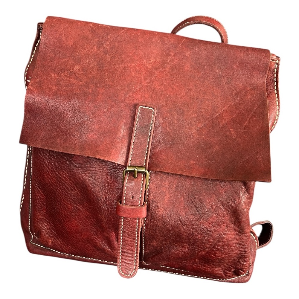 Roots Leather Crossbody/backpack